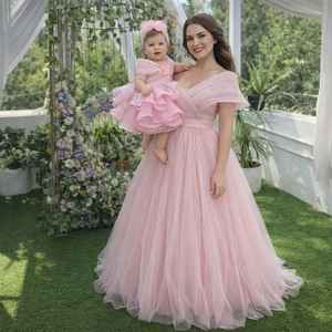 Conjunto de Vestidos de Tul de Lujo para Madre e Hija, para Bodas y Cumpleaños, Ropa Formal a Juego, Marca OEM - Product Image 3