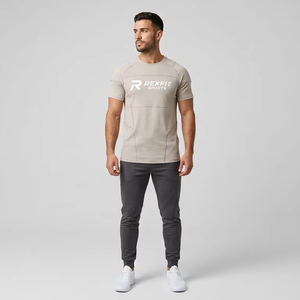 เสื้อยืดฮิปฮอปพรีเมียมแขนสองชั้น พิมพ์ลายกราฟิกแฟชั่นตามสั่ง ทรงโอเวอร์ไซส์ ผ้าฝ้าย แห้งเร็ว คอกลม สองชั้น ผลิตจากโรงงาน - Product Image 1