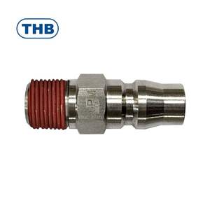 Raccord rapide pneumatique en acier inoxydable THB haute pression à déconnexion rapide pour compresseur d'air Modèle S14 SM SH SP SF - Product Image 2