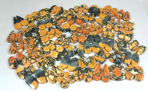 Paire de cabochons en jaspe maligano naturel, pierres précieuses en vrac, jaspe maligano assorti, paire de pierres précieuses, fabrication de boucles d'oreilles en argent 925 - Product Image 6