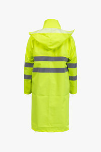 Trench-coat coupe-vent imperméable léger de taille XL pour capuche bandes réfléchissantes camping écologique usage industriel extérieur - Product Image 5