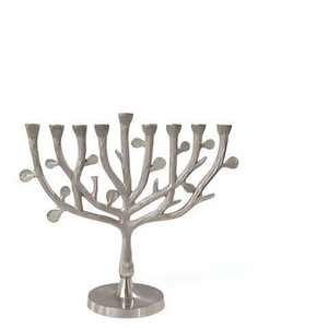 Menorah de Aluminio Dorado con el Logotipo de la Estrella de David para el Hogar, Villas, Iluminación de Mesa, Uso Decorativo, Portavelas de Hanukkah - Product Image 6