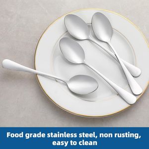 Set di 12 Cucchiaini da Tè in Acciaio Inossidabile di Grado Alimentare, Cucchiai da Dessert Durevoli, Set di Posate in Metallo - Product Image 2