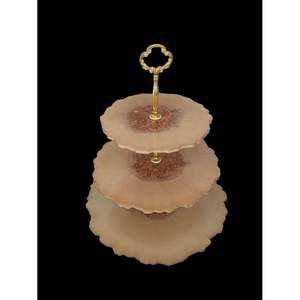 Moderno Soporte para Tartas de Resina para una Presentación de Alimentos Elegante, Vajilla para Fiestas y Decoración de Mesa - Product Image 1
