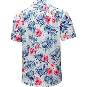 Chemise hawaïenne florale pour homme, été, plage, vacances tropicales, manches courtes, chemise de créateur pour homme - Product Image 5