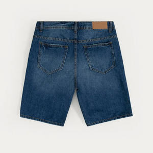 Shorts de Mezclilla para Hombre, Cintura Alta, Buena Calidad, Algodón, Corte Recto, Precio Bajo, Stock de Fábrica, Azul, Casual - Product Image 3