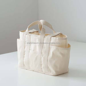 Bolsa de Compras de Lona Resistente de Algodón para la Universidad, el Mercado, la Playa, Cosméticos, Uso Diario, Bolsa de Almacenamiento de Ropa - Product Image 1