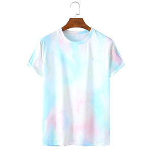 T-shirt décontracté pour homme, imprimé tie-dye, respirant et fin, col rond, personnalisable, vente en gros, bonne qualité à prix raisonnable - Product Image 1