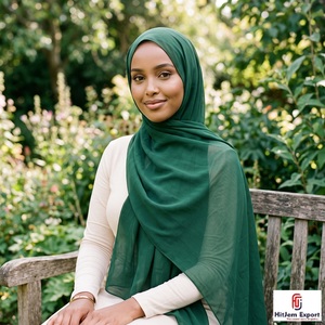 Chiffon Hijab Scarf Soft <b>Silk</b> Feel <b>Head</b> <b>Wrap</b> Shawl Custom Fabric OEM ODM Textile Manufacturer Export - Product Image 6