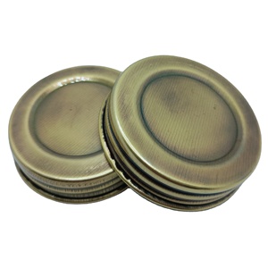 Pot en verre Mason avec couvercle en métal, large bouche, pot à confiture Mason - Product Image 1