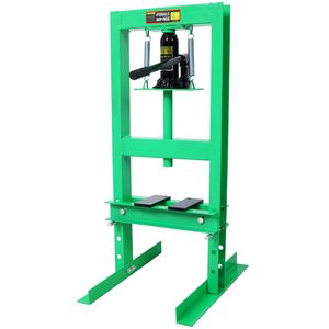 Adjustable 6 Ton Hydraulic Press Benchtop H-Frame Hydraulic Shop Press with <b>Working</b> <b>Table</b> for Garage Floor Use - Product Image 5