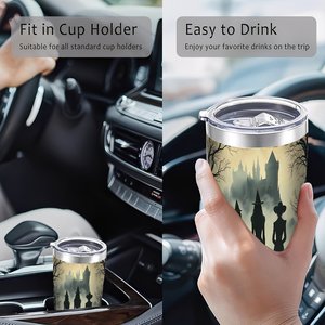 Stainless Steel Tumbler 20oz Double Wall Insulated Travel Mug Reusable With Lid For <b>Coffee</b> Tea - Product Image 4
