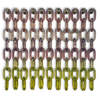 Chaîne en résine dégradée, décoration artistique souple, maillons surdimensionnés, imperméable, couleur personnalisée, pour mariage, vacances, décoration murale, séparateur de pièce, boutique