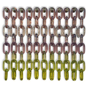 Cadena de acrílico degradado, decoración suave, eslabones de resina artística, separador de ambientes de lucita de gran tamaño para colgar en la pared, accesorios para escaparates de tiendas - Product Image 4