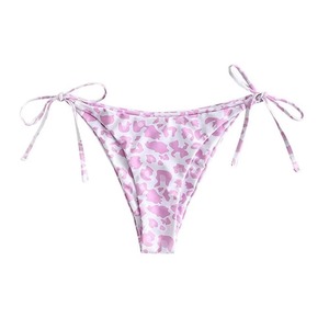 Conjunto de Bikini con Estampado Animal y Escote Pronunciado, Logotipo Frontal, Secado Rápido, Spandex/Nylon, Traje de Baño para Mujer, Venta al Por Mayor, Personalizado - Product Image 4