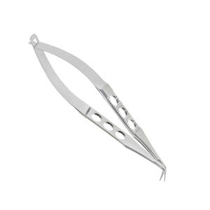 Troutman-Katzin corneal transplant scissors precision curved blades right & left ophthalmic surgery tool steel By <b>Blush</b> Surgical - Product Image 3