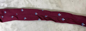 Corbata Masónica para Hombre, Color Borgoña, Azul y Blanco, Regalia Masónica, Regalo para Masones, Corbatas Masónicas de Primera Calidad Hechas a Medida para Hombre - Product Image 3