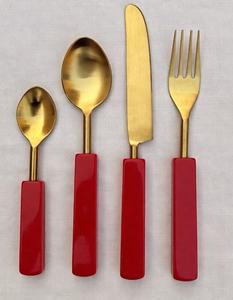 Juego de Cubiertos de Resina con Diseño Creativo y Ecológico, Estilo Europeo de Lujo, Decoración para el Hogar y Fiestas - Product Image 4