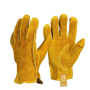 Guantes de Seguridad de Cuero Personalizados Anti-Calor y Anti-Corte, con Características Antideslizantes, Duraderas, Flexibles y que Absorben la Humedad, Puño de Seguridad de 28 cm - Product Image 4