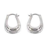 Boucles d'oreilles créoles élégantes style bohème indien pour femmes, en argent sterling 925 plaqué, légères, bijoux de mode, cadeaux d'anniversaire, pour rendez-vous galants