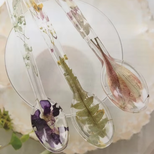 Unique white Resin <b>Serving</b> <b>Spoon</b> for Home Dining and Kitchen Use Stylish Artisan Tableware with Modern Decorative Appeal - Product Image 1