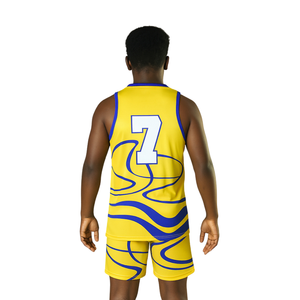 ชุดบาสเก็ตบอลแบบซับลิเมชั่นสั่งทำพิเศษ OEM ชุดเสื้อทีม กางเกงขาสั้น ผ้าตาข่ายระบายอากาศ แห้งเร็ว ผู้ผลิตชุดกีฬา - Product Image 2