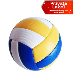 Ballon de volley-ball officiel en cuir composite laminé, poids réglementaire, matériau PVC durable, surface souple pour l'entraînement - Product Image 1