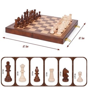 Wholesale Premium Sheesham <b>Wood</b> Foldable <b>Chess</b> Table - Unique Wooden <b>Chess</b> <b>Sets</b> - Product Image 6