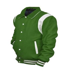 Veste universitaire en laine de haute qualité avec col montant Premium personnalisé OEM toutes saisons vêtements d'extérieur chauds en gros 2025 - Product Image 3