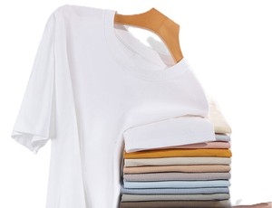 T-shirt décontracté pour homme à manches courtes et col rond en coton pur 230G, couleur unie, broderie personnalisée avec logo OEM, prix usine CN Bangladesh - Product Image 3