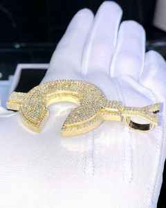 จี้เพชรโมอิสซาไนต์ VVS1 ชุบทอง 14k เงินแท้ 925 ประดับเพชรเต็มตัวอักษรแบบกำหนดเอง สร้อยคอคลาสสิก ของขวัญ - Product Image 6