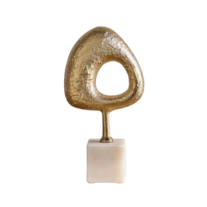 <b>Table</b> Metal Aluminum Decorative Waves Sculpture With Silver Finishing and Marble Base Customized Sculpture for Home Decor - Product Image 5