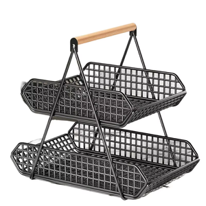 Panier en fil métallique unique qui encourage à des collations plus saines en gardant les fruits et les friandises à la vue tout au long de la journée. - Product Image 1