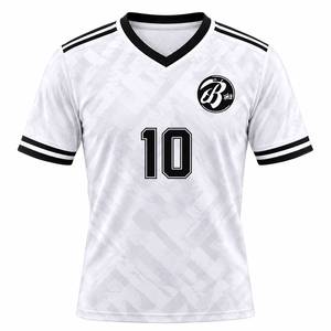 Ensemble de maillots de football personnalisés imprimés, 100% polyester, séchage rapide, respirant, uniforme de football à manches courtes, vêtements d'équipe - Product Image 3