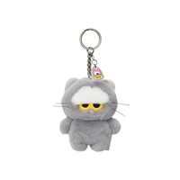 Porte-clés mini Zoa Line Friends G-Dragon K-POP Zo&Friends, pendentif en peluche Zoa, couleur grise