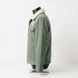 <b>Men's</b> Denim Sherpa <b>Jacket</b> Winter Warm Fleece Lined <b>Trucker</b> <b>Jacket</b> Wholesale Custom Denim <b>Jacket</b> Manufacturer - Product Image 5