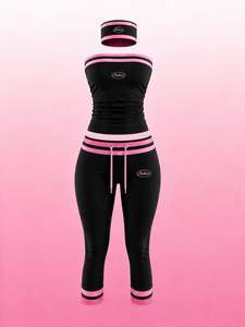 Conjuntos de Ropa TAHAD 2026 para Mujer, con Logotipo Personalizado, Nueva Colección, Color Caramelo, Top Tubo, Pantalones Capri y Conjunto de Tres Piezas para Descansar - Product Image 1
