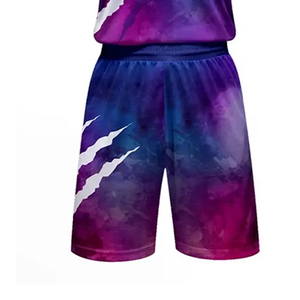 Ensemble maillot et short de basket-ball personnalisé, imprimé par sublimation, respirant, nouveau design, vente chaude, prix bas. - Product Image 6