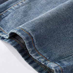 Pantalones Vaqueros Azules Oscuros de Corte Holgado para Hombre, Diseño Original, Nueva Colección, Jeans Baggy de Mezclilla, Pantalones Polar para Chicos Grandes - Product Image 4