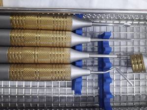Pinces à pansements flexibles, porte-aiguilles de chirurgie générale, instruments, 6 élévateurs luxateurs manuels à vis, acier inoxydable allemand - Product Image 6