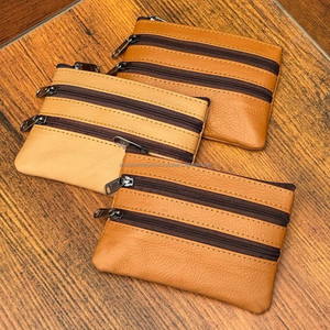 Recién llegado, precio al por mayor de moda, monedero de cuero genuino para mujer, Mini monedero, monedero corto RFID de diseñador de lujo - Product Image 4