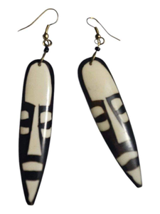 Ethnic Horn <b>Earrings</b> with Rustic Finish Handmade Eco-Friendly Design Natural Shape Adds Charm to Modern Outfits - Product Image 5
