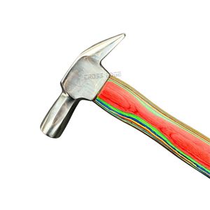 Martillo de Herrador Profesional con Mango de Madera y Cabeza de Acero Inoxidable para Dar Forma y Ajustar Herraduras, Cuidado de Pezuñas y Clavado - Product Image 5