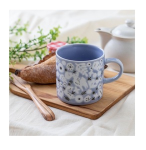 Tazas de Café de Cerámica Modernas con Diseño Floral y Logotipo Personalizado, Artículos de Bebida de Lujo - Product Image 1