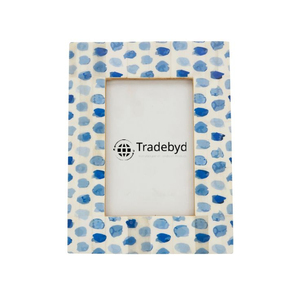 Marco de Fotos de Lujo Hecho a Mano con Incrustaciones de Hueso y Acabado Brillante, Diseño Creativo de Tradebyd - Product Image 1