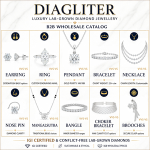 Boucles d'oreilles clous en diamant de laboratoire rond brillant, best-seller, bijoux raffinés intemporels pour femmes et jeunes filles, disponibles à bon prix - Product Image 2