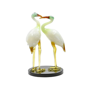 Juego de Figuras de Pavo Real de Cristal Indio de Primera Calidad, Diseño Moderno, Decoración Elegante para el Hogar, Escultura Artística Hecha a Mano, Florero de Mesa - Product Image 3