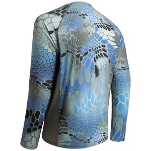 Chemise de pêche pour homme, UPF 50+, respirante, séchage rapide, antibactérienne, personnalisable, impression par sublimation, service OEM rapide - Product Image 2