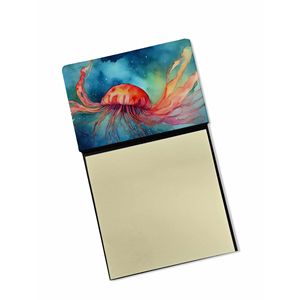 Nuevo dispensador de almohadillas de notas autoadhesivas de medusas, portatarjetas de notas recargables, Accesorios de escritorio en blanco - Product Image 1