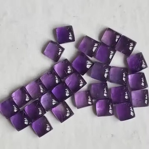 Amatista Africana Natural de 9 mm, Cabujón Cuadrado con Fondo Plano, Piedras Preciosas Sueltas al por Mayor, Joyería de Amatista del Fabricante y Proveedor - Product Image 1